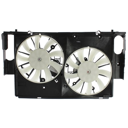 Agility Auto Parts 6010344 Dual Radiator and Condenser Fan Assembly for Lexus Toyota Specific Models