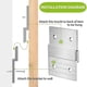 thumbnail image 3 of 10Pair Cleat Hanger Heavy Duty Metal Hanger Photo Rack Art Frame Wall Hardware Z-Barfor Hook Mirror, 3 of 5
