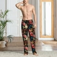thumbnail image 6 of Fotbe Rose Flowers Men's Pajama Pants,Sleepwear Pants,Pj Bottoms Drawstring And Pockets-Medium, 6 of 7