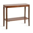 thumbnail image 5 of Kate and Laurel Talcott Modern Rectangle Wood Console Table, 36 x 14 x 33, Walnut Brown, Transitional Decorative Two-Tier Entryway Table for Use as a Behind Couch Table or a Bedroom Accent, 5 of 10