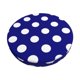 thumbnail image 1 of Disketp Navy And White Polka Dot Funda Redonda para Taburete, Funda de Cojín para Silla de Bar Suave y Elástica-14 inch, 1 of 1