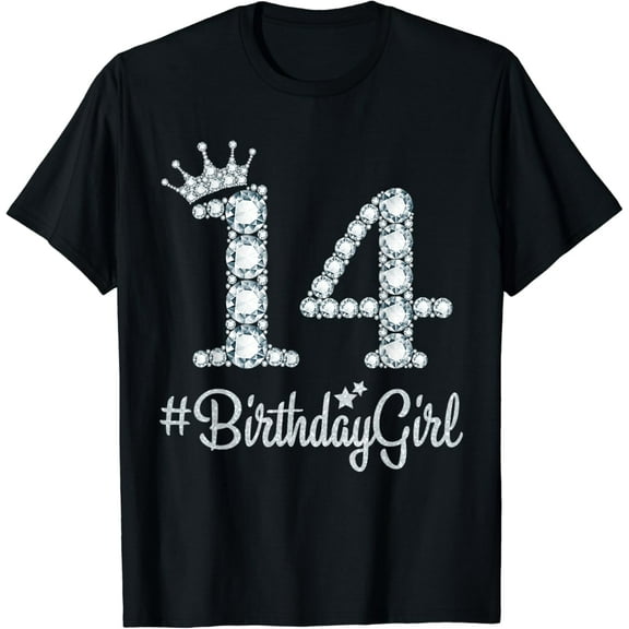 14 Years Old Girls 14th Birthday Teen Hello Fourteen T-Shirt mens t shirt，black，women，funny，misfits，men，journey