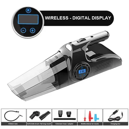 

Vacuum Cleaner 120W Car Four-in-one Vacuum Cleaner With Light Air High- Home Car Dual Use Mini Vacuum Cleaner