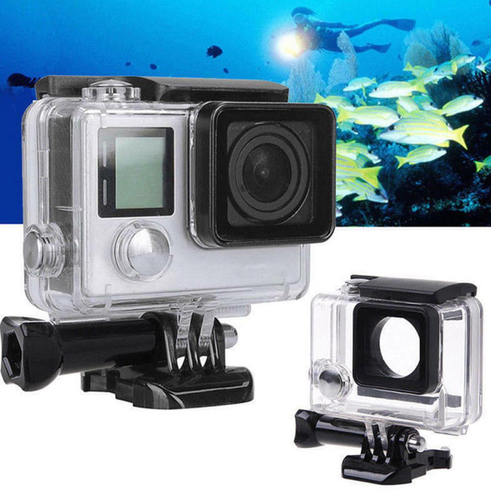 Kacebela Waterproof Housing Case 147FT/45M Underwater Dive Case Shell with Mount & Thumbscrew with an Extra Clip Protective Housing Shell Compatible with GoPro Hero 2018/7/6/5 Black 