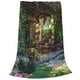 thumbnail image 2 of Balery Charming Garden Patio Manta de Felpa Suave y Acogedora – Cobija de Franela Aterciopelada para Cama, Lavable y Cálida para Sofá, Mascotas, Transpirable-50"x40", 2 of 7
