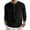 Black_001, variant on Domuza Henley Shirts for Men Casual Stylish Long Sleeve Button Up Waffle Tops Fall Thermal Comfy Lightweight Basic Slim Fit Blouse Black XL