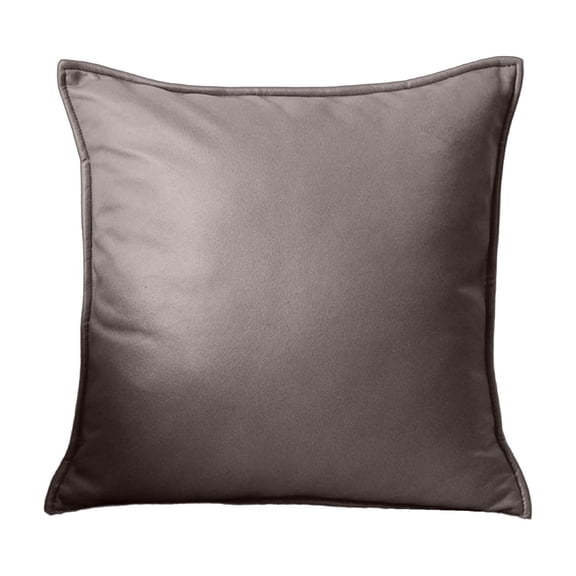 Zznnkj Square Throw Pillow with Insert, Faux Leather Pillow Cover with Pillow Core, Modern Decorative Cushion for Home Couch Sofa Living Room Bedroom