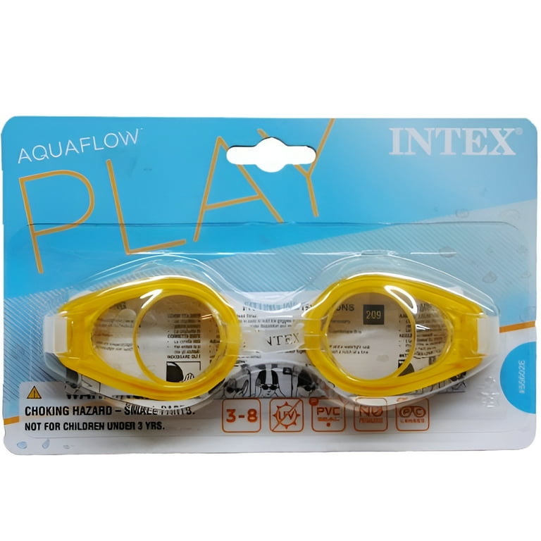Intex Kid's Polycarbonate Swim Goggles Unisex Assorted Colors Ages