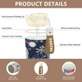 thumbnail image 3 of BZSMCE Coffe Bottles Stainless Steel Water Bottle With Fasshion Merry Christmas Snowman Printed, 3 of 8