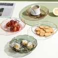 thumbnail image 2 of Lubelski Transparent Fruit Plate Golden Edge Stackable Snacks Serving Platter Unbreakable Round Salad Dessert Dinner Plate Dining Room Supplies, 2 of 8