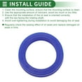 thumbnail image 7 of Universal Oil Seal UN Lip Seal Ring Rotary Shaft Seal 40x55x10mm High Pressure TPU Blue 5 Pcs, 7 of 7