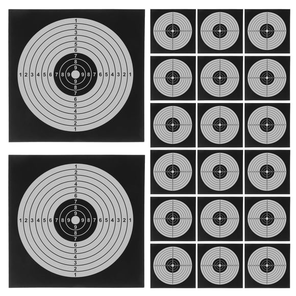 HEATSHAKING 100Pcs Convenient Target Paper Sheets for Range Shooting and Practice Supplies