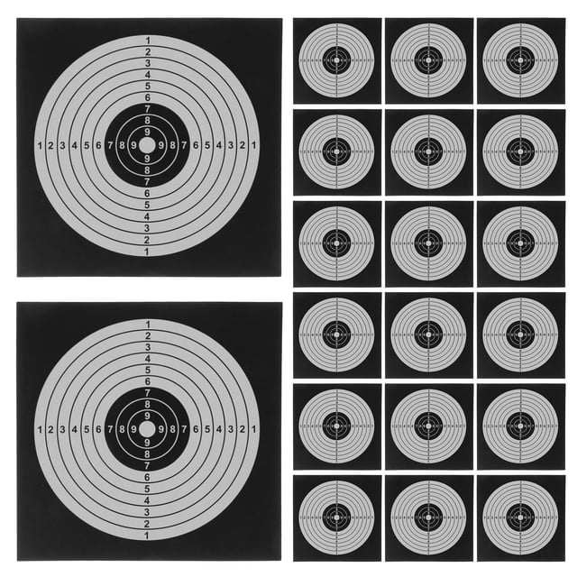 HEATSHAKING 100Pcs Convenient Target Paper Sheets for Range Shooting and Practice Supplies