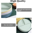 thumbnail image 4 of 2Pcs/5Pcs Portion Control Plate for Weight Loss, 9 Inch Round Divided Plates for Adults, 3 Compartment Plates Suitable for Adult, 4 of 5