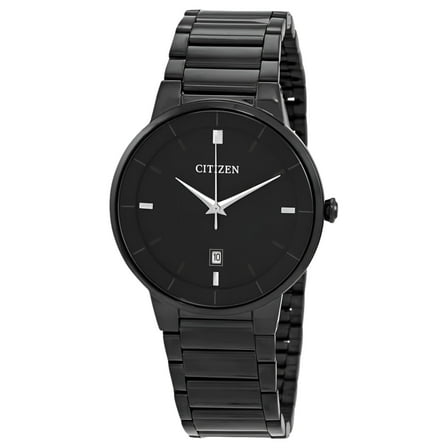 Citizen Quartz Black Dial Black-plated Men's Watch BI5017-50E