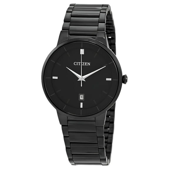 Citizen Quartz Black Dial Black-plated Men's Watch BI5017-50E