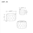 thumbnail image 6 of S-HOME 4-in-1 Function Velvet Nesting Ottomans Pair, Round Storage Stool with Wood Tray, Ready to Use No Assembly, Beige, 6 of 17