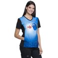 thumbnail image 4 of Tooniforms Scrubs Top for Women V-Neck TF627, S, Dory And Nemo, 4 of 7