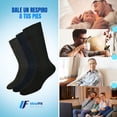 thumbnail image 2 of Calcetines de invierno Hechos de algodón. 3 pares colores obscuros, 2 of 4