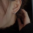 thumbnail image 1 of Or rose s925 argent aiguille conception perle boucles d'oreilles femmes haut de gamme lumire luxe t boucles d'oreilles boucles d'oreilles------Producto, 1 of 5