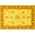 thumbnail image 1 of Ahgly Company Machine Washable Indoor Rectangle Oriental Yellow Traditional Area Rugs, 8' x 12', 1 of 4