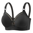 thumbnail image 2 of SMihono Bras for Women 2025 Full Support No Underwire Seamless Wireless Breathable Everyday Bras Plus Size Push Up Bra Black S US(8), 2 of 3