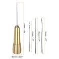 thumbnail image 2 of Uxcell 2set Copper Handle Sewing Awl Handwork Sewing Awl Needle Repair Tool Kit with 6 Needles, Yellow, 2 of 6