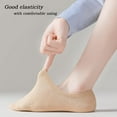 thumbnail image 5 of No Show Socks Women Cotton Low Cut Flat Boat Liner Socks Non Slip 12 Pairs 6 Pairs, 5 of 5
