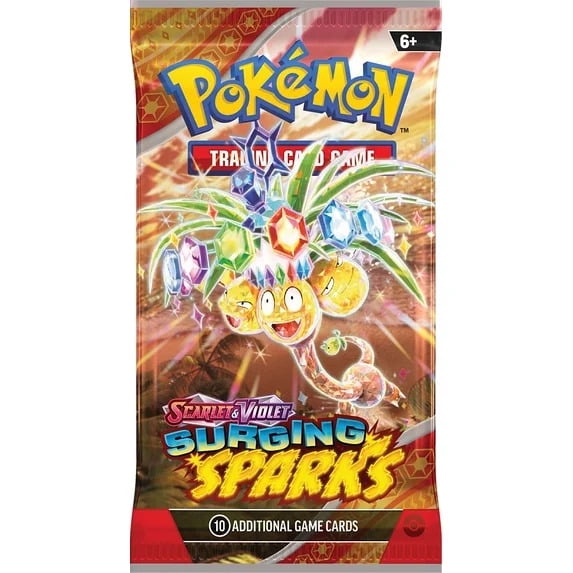 walmart surging sparks booster box with ten random cards to enhance your deck with strategic options and fierce Pokmon battles Pokmon TCG Scarlet & Violet