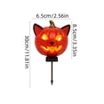 thumbnail image 4 of Kdkad Halloween Solar Lights Outdoor, Spooky Pumpkin Shaped Solor Garden Lights, Waterproof Lighted Halloween Decorations Outdoor for Porch Yard Pathway Lawn, Pumpkin Light for Halloween Party Supply, 4 of 8