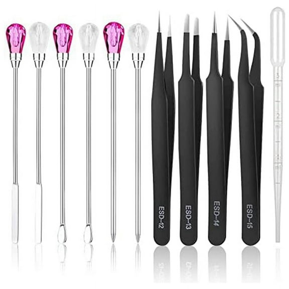 11 Pcs Resin Mold Tools Set Stirring Needle Spoon Tool Tweezers Kit ( G12321