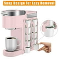 thumbnail image 5 of Nurforta K Cup Holder for Keurig: Coffee Pod Holder for Counter Small Space - Kcup holder for Wall Mount - Pink 2 Pack for 10 K-cups, 5 of 6