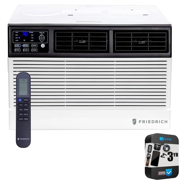 Friedrich CCW10B10A Chill Premier 10,000 BTU 115V Smart Wi-Fi Room Air Conditioner Bundle with 3 Year CPS Enhanced Protection Plan