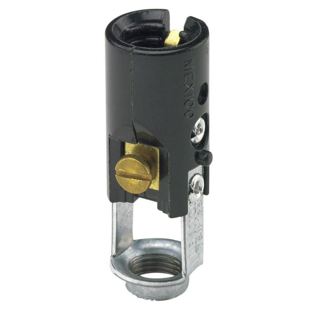 Leviton 04110025000 Black Keyless Incandescent Single Circuit Lamp