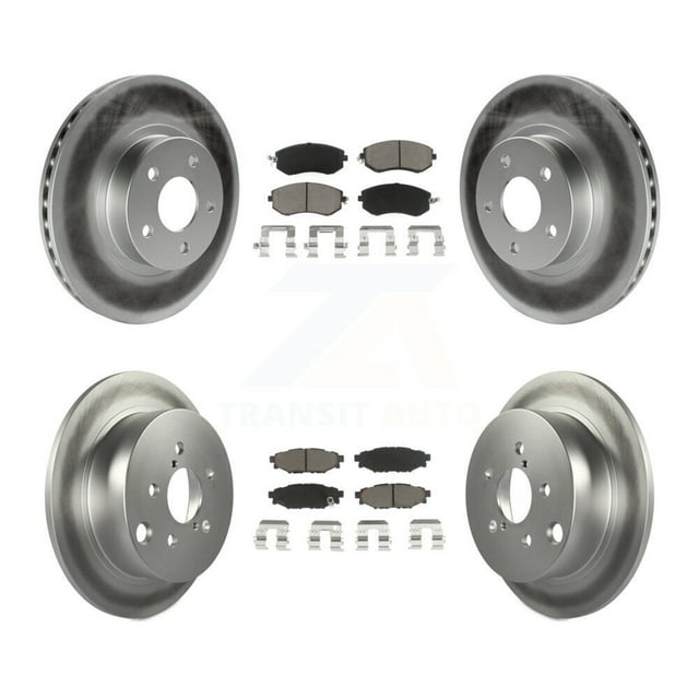 Transit Auto Front Rear Coated Disc Brake Rotors and Ceramic Pads Kit for Car Subaru Impreza KGC-100915