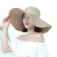 thumbnail image 2 of SikaFu Beach Hat Girl Summer Anti -Ravioline Sun Hat Can Be Folded Straw Hat Anti -Ultraviolet Outdoor Outdoor Seaside Solar Hat, 2 of 9