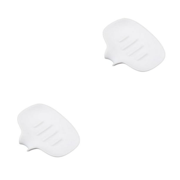 Matsuzay PP con jabonera de construcción duradera para jaboneras de ducha para jabonera de baño para elegante y con ventosa Blanco 1 2Conjunto