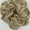 Ash Blonde, variant on Messy Bun Hairpiece Extension Curly Hair Bun Scrunchie