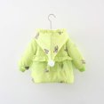 thumbnail image 4 of Spazoro Toddler Girls Jackets, Casual Fall Winter Warm Long Sleeves Cardigans for Kids Girls Green Size 100 3 T, 4 of 9