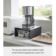 thumbnail image 6 of Yamazaki Home Stackable Countertop Shelf, Black, Steel, Supports 11 pounds, Stackable, No Assembly, 6 of 7