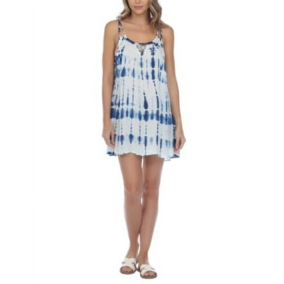 Raviya BLUE TIE-DYE Tie-Dyed Dress Cover-up, US X-Large