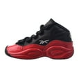 thumbnail image 4 of Reebok Question Mid 'Street Sleigh' Little Kids' Shoes Black-Vector Red gv7187, 4 of 6