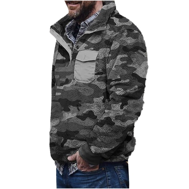 Suéter casual de cachemira para hombre Suéter de cobertura Espesar Blusa de manga larga Pompotops oipoqjl19948