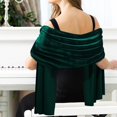 thumbnail image 6 of Fashionable Velvets Warmth Shawl Breathable Bridal Shawl Thicken Plush Shawl for Various Event, 6 of 13