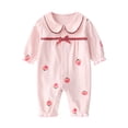 thumbnail image 3 of JFOPQVSM Newborn Baby Girl Clothes Preemie Fall Winter Floral Outfits Infant 0 3 6 12 18 Months Romper,Cute Babies Jumpsuits, 3 of 6