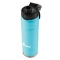 thumbnail image 2 of bubba Stainless Steel Trailblazer Rubberized Water Bottle with Straw, 24 oz., Pool Blue, 2 of 4
