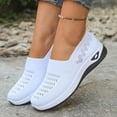 thumbnail image 2 of Women's Summer Mesh Breathable Sneakers Fashion Casual Lace Up Comfort Hollow Out Walking Running Shoes, 2 of 6
