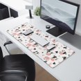 thumbnail image 2 of Long Mouse Pads for Desk,White Cow Geometric Pattern Desk Mats on Top Of Desks, Desk Mouse Pad Extra Large with 3mm Non-Slip Base and Stitched Edge for Gaming,Office,Work,Home 31.5"x11.8", 2 of 6