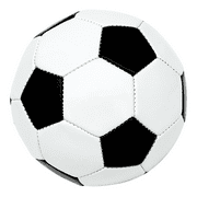 Mini Soccer Ball, Rubber, 5.6 Diameter, Black and White, Kids Sports, Ages 3+ by MinnARK