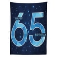 thumbnail image 3 of Ambesonne Modern Tablecloth Rectangular Table Cover, Numbers, 60"x90", Dark Blue Pale Blue, 3 of 4